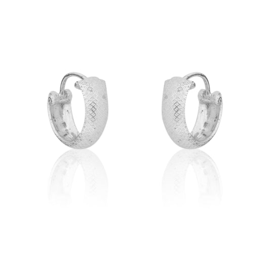 925 Silver Elegant Knot Hoop Earring