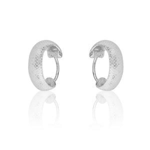 925 Silver Elegant Knot Hoop Earring