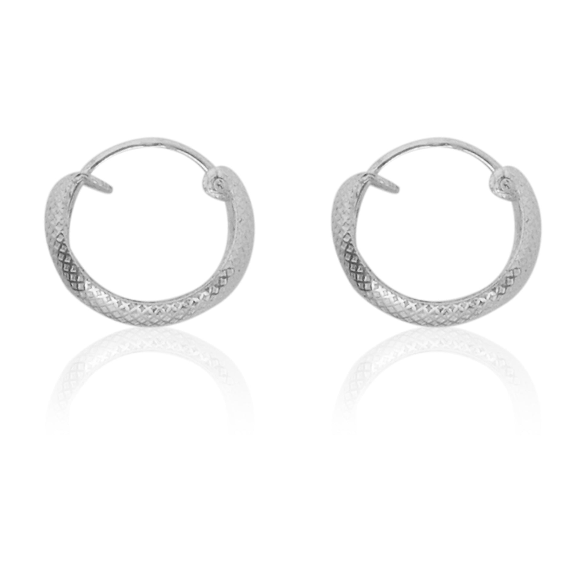 925 Silver Elegant Knot Hoop Earring