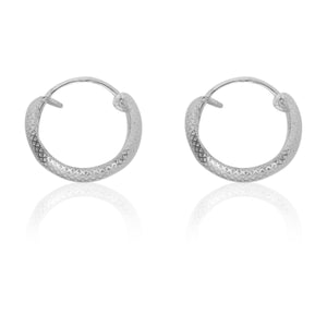 925 Silver Elegant Knot Hoop Earring