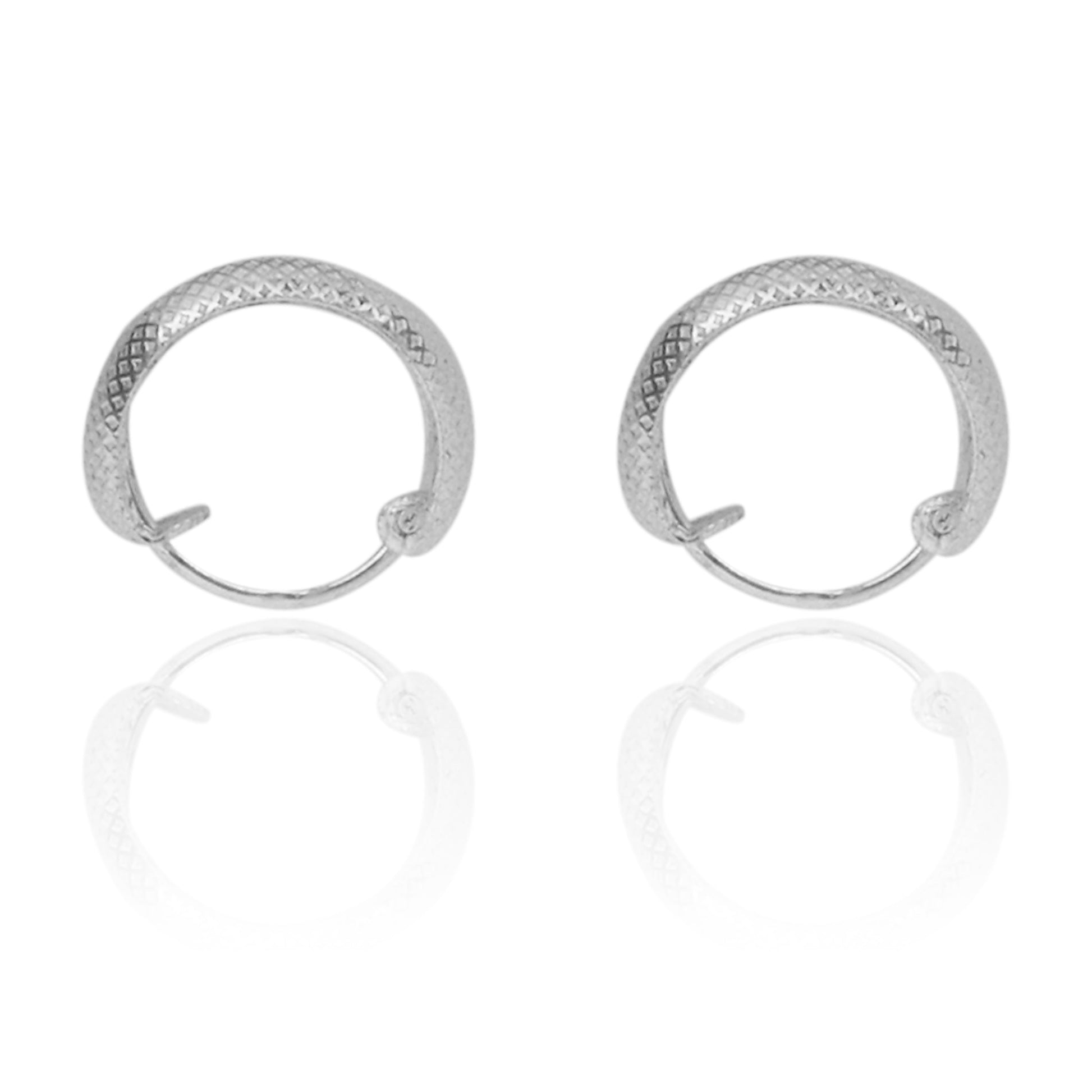 925 Silver Elegant Knot Hoop Earring