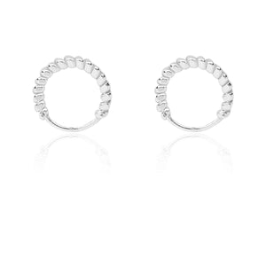 Nemichand Jewels 916 Silver tiny Ball Bali Earring for Men and Women