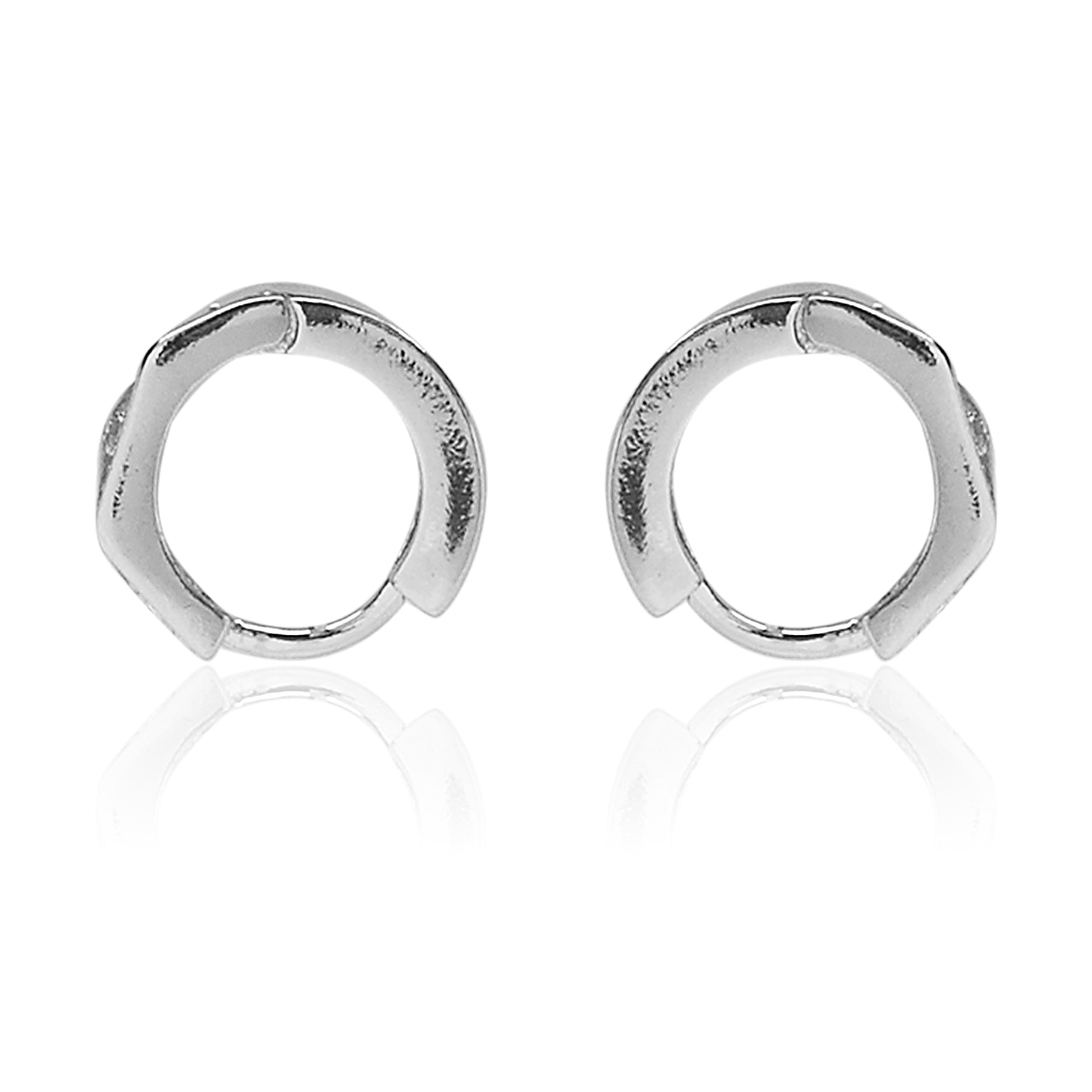 Salman Khan Bali Silver Round Hoop Earring for Men and Boys