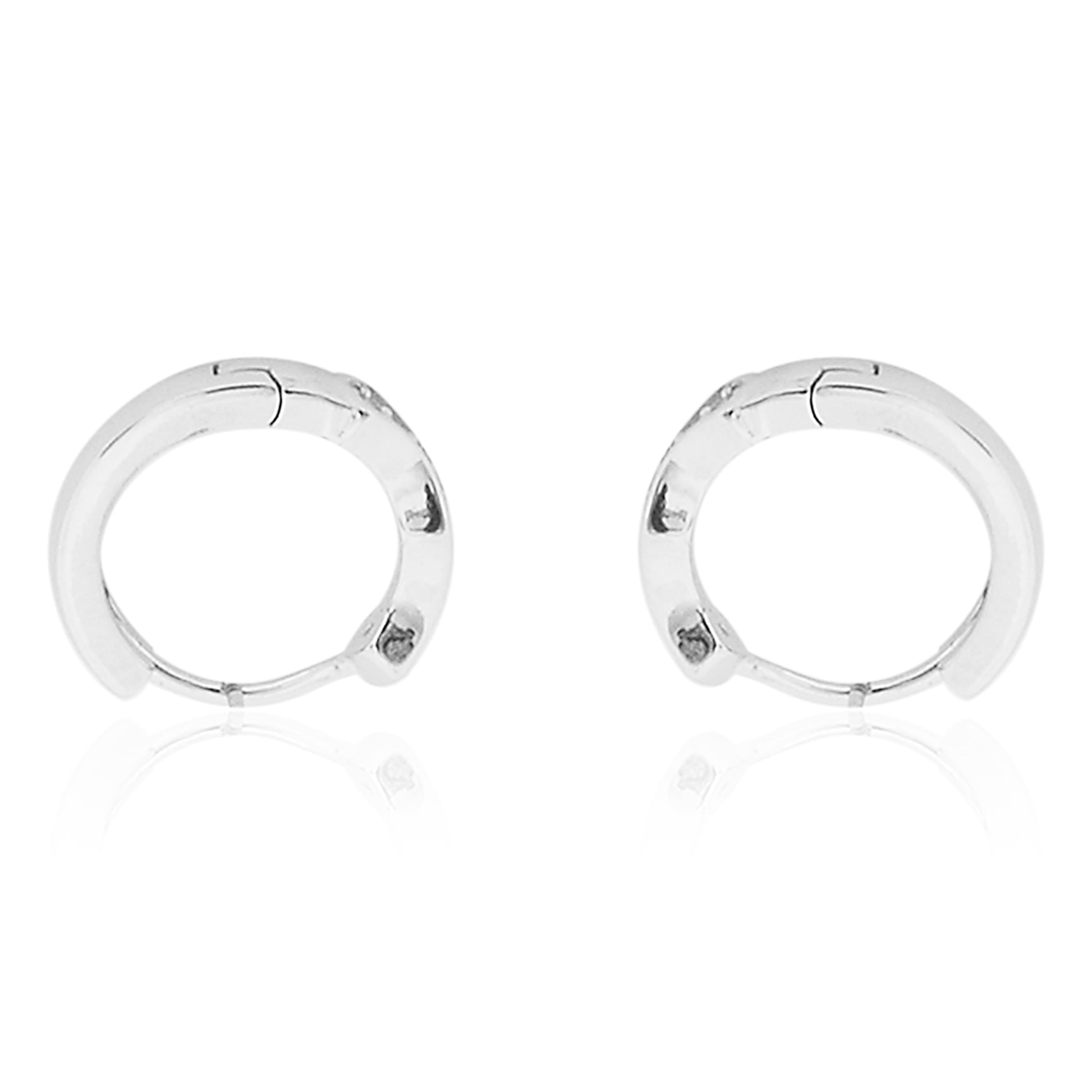 SILVER 916 Sterling Silver Men's Hoops/Bali Earring