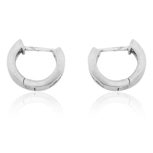 Silver Slim Bali Round Mens /Boys Earring