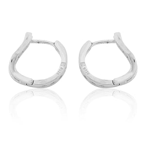 Tender Platinum Droplet Stud Earring