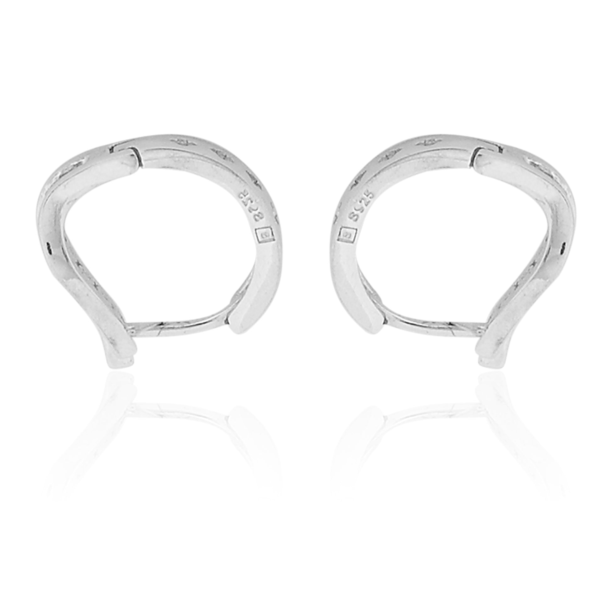 Tender Platinum Droplet Stud Earring