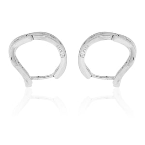 Tender Platinum Droplet Stud Earring