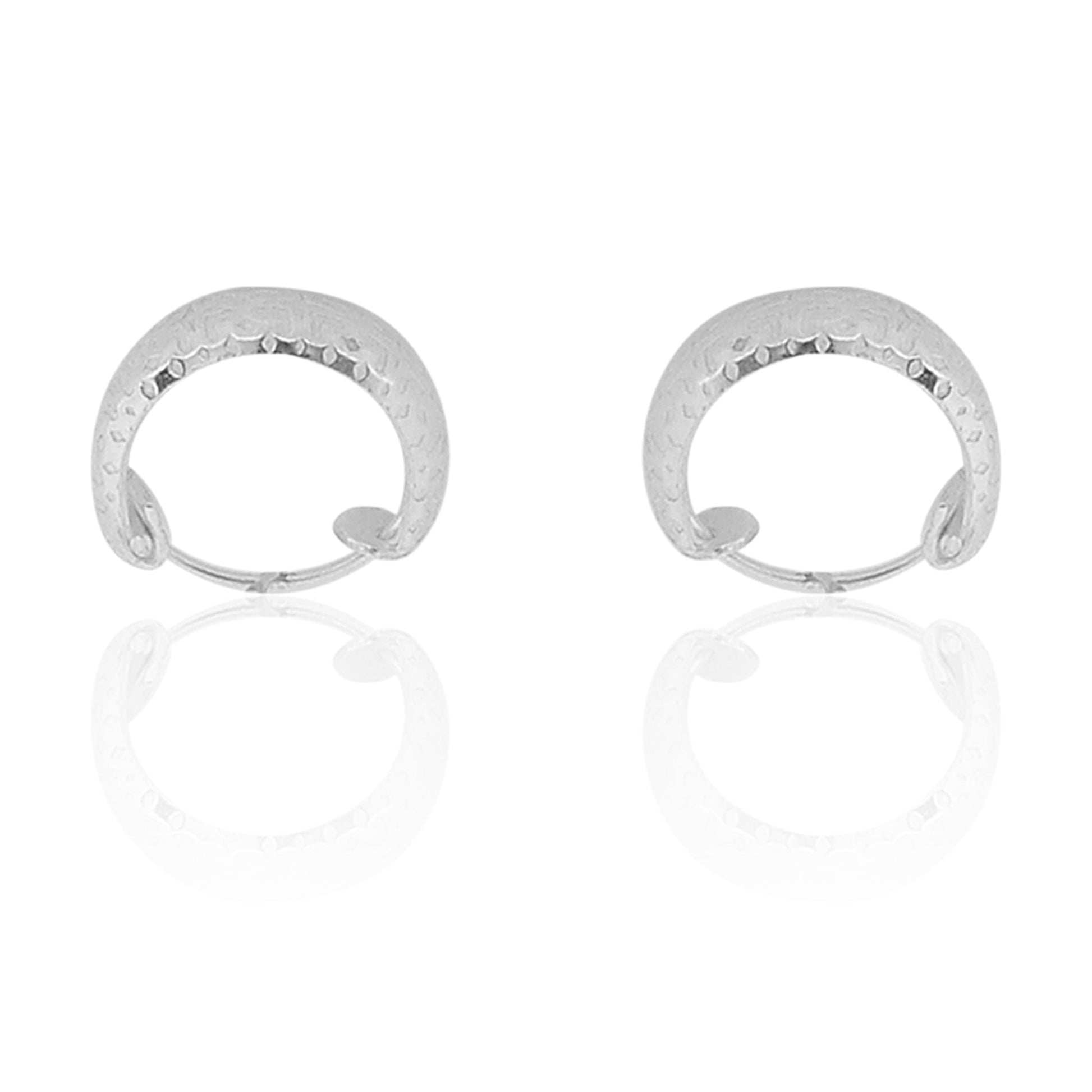 Plain Platinum Earring Bali