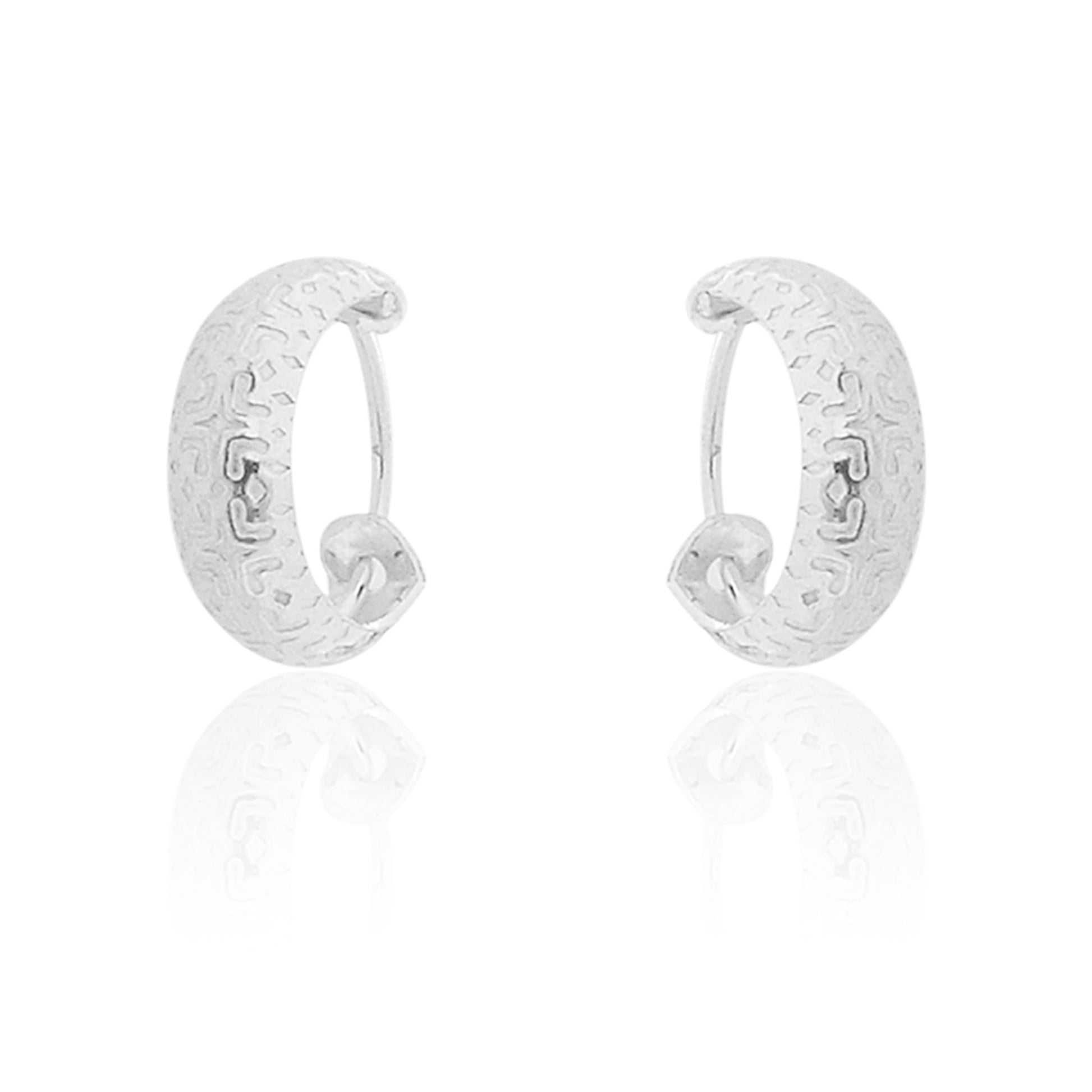 Plain Platinum Earring Bali