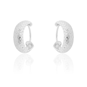 Plain Platinum Earring Bali