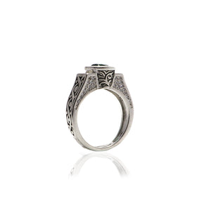 Akira Green Silver 925 Ring