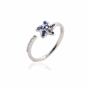 Star Blue Silver 925 Ring