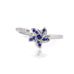 Star Blue Silver 925 Ring