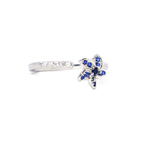 Star Blue Silver 925 Ring