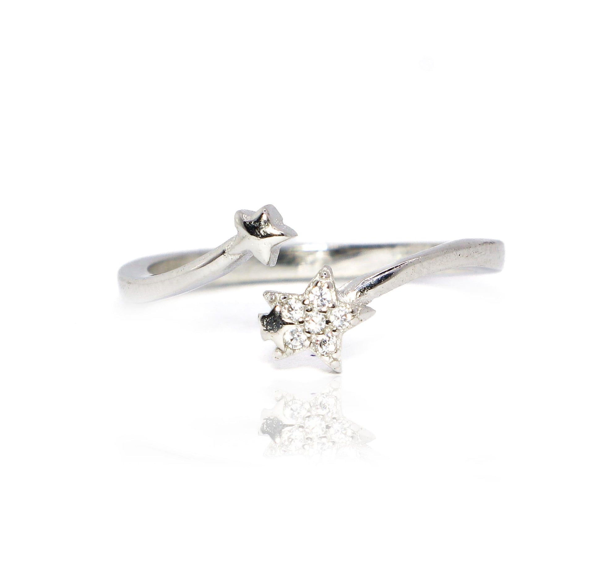 Star Twin Silver 925 Ring