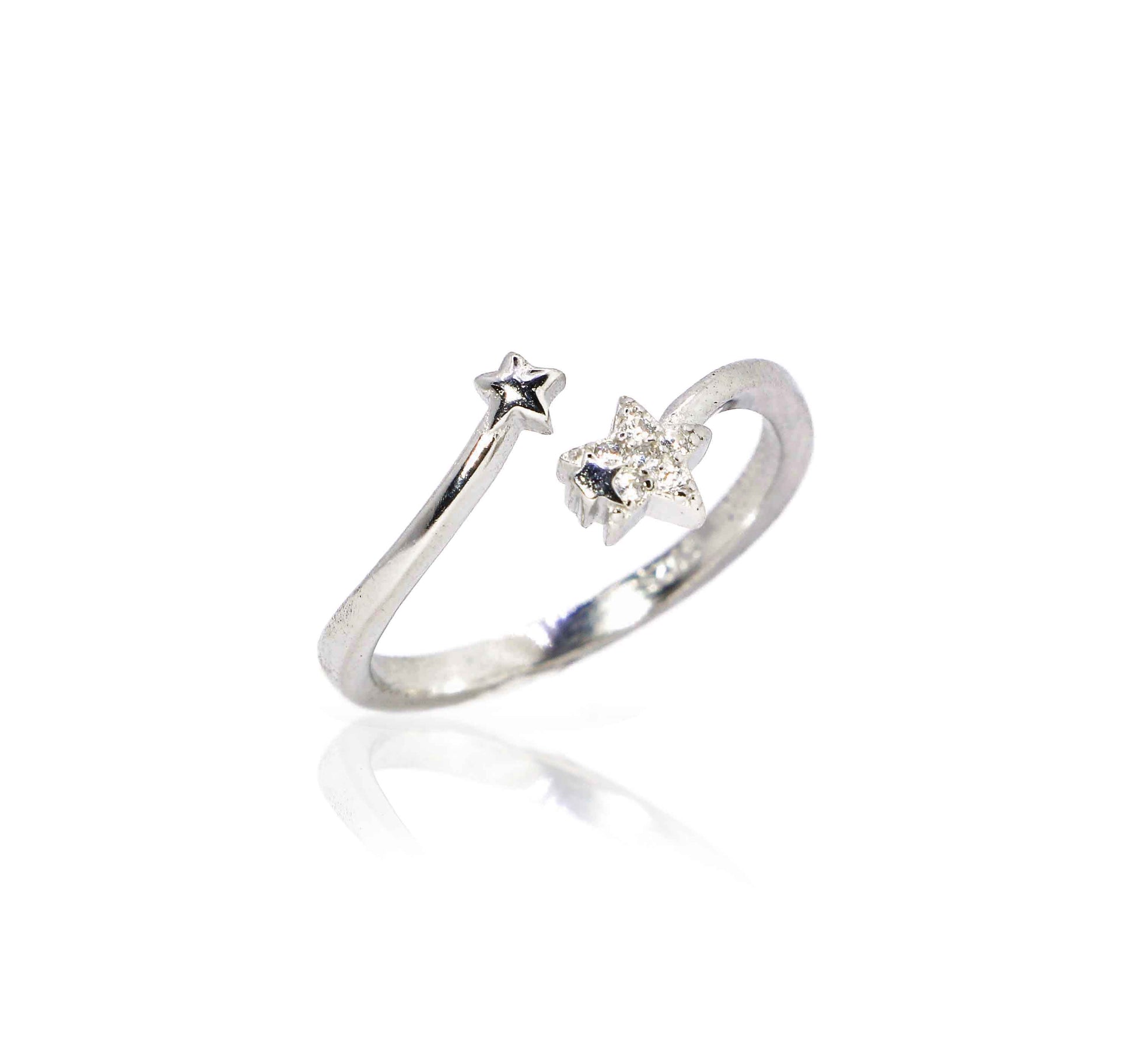 Star Twin Silver 925 Ring