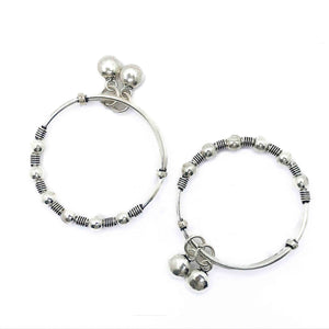 Baby Circle Charm Silver 925 Kada Pair