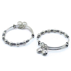 Baby Circle Charm Silver 925 Kada Pair