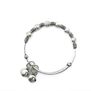 Baby Circle Charm Silver 925 Kada Pair