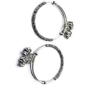 Baby Ethnic Jumbo Charms Silver 925 Kada Pair