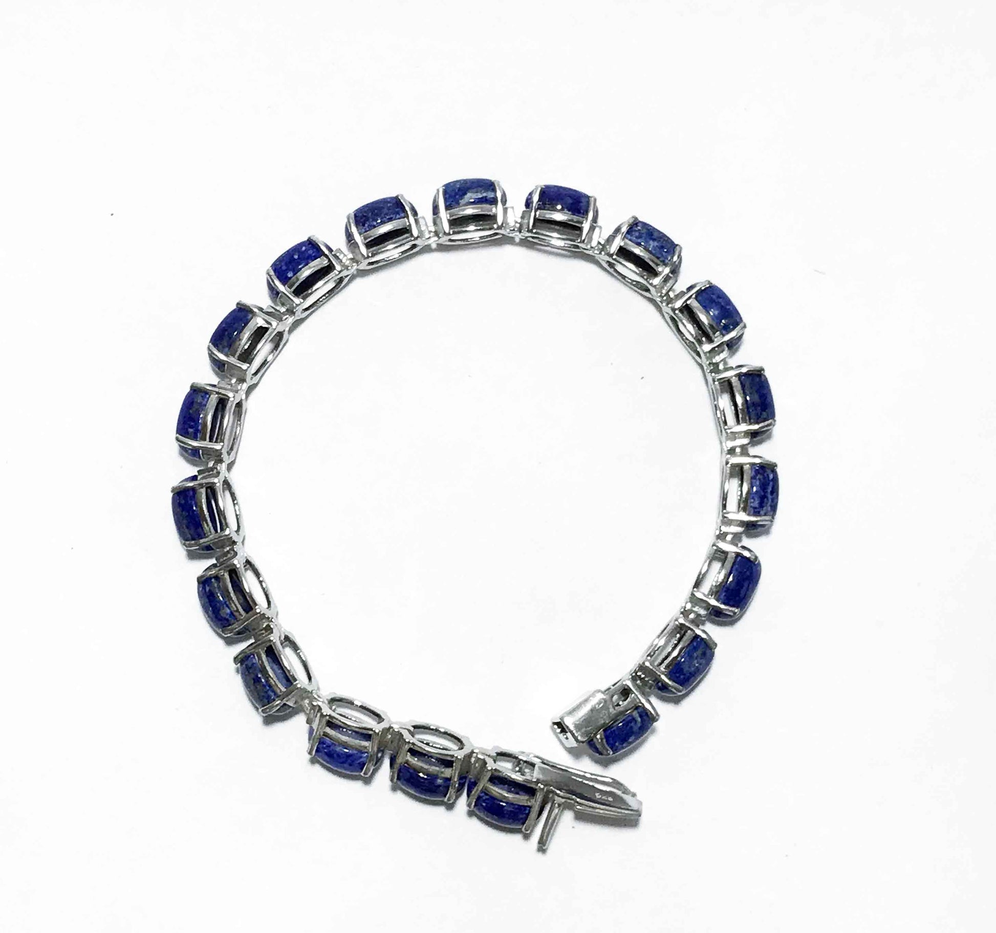 Electric Blue Silver 925 Tennis Bracelets