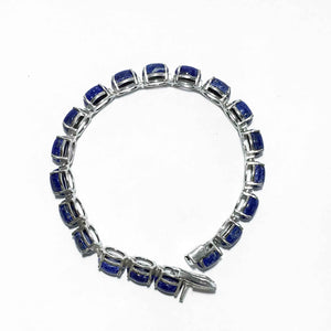 Electric Blue Silver 925 Tennis Bracelets