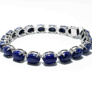 Electric Blue Silver 925 Tennis Bracelets