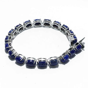 Electric Blue Silver 925 Tennis Bracelets