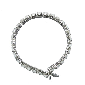 Marshmallow White Silver 925 Tennis Bracelets