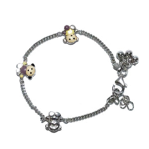 Teddy Bear Silver 925 Bracelet