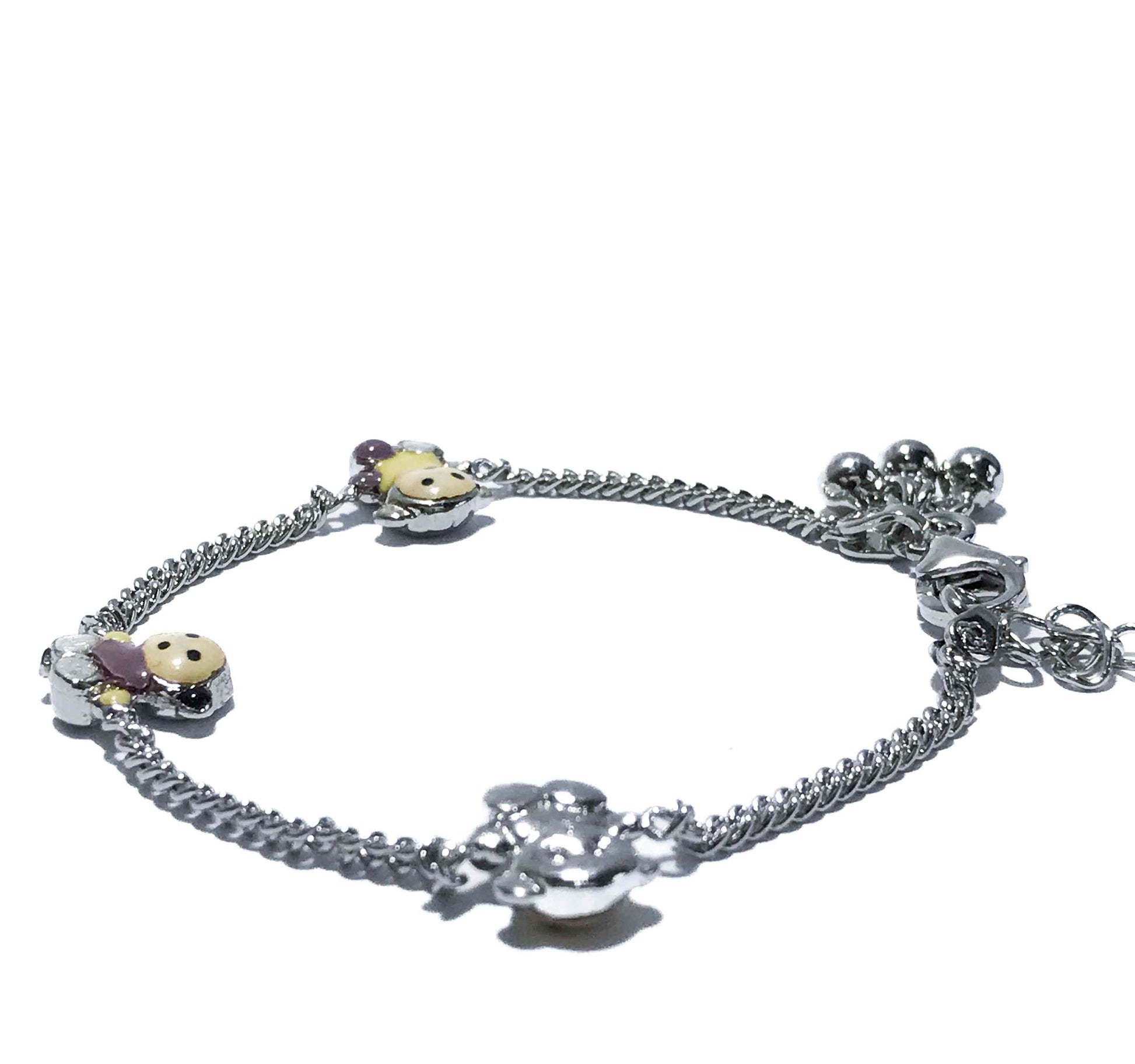 Teddy Bear Silver 925 Bracelet