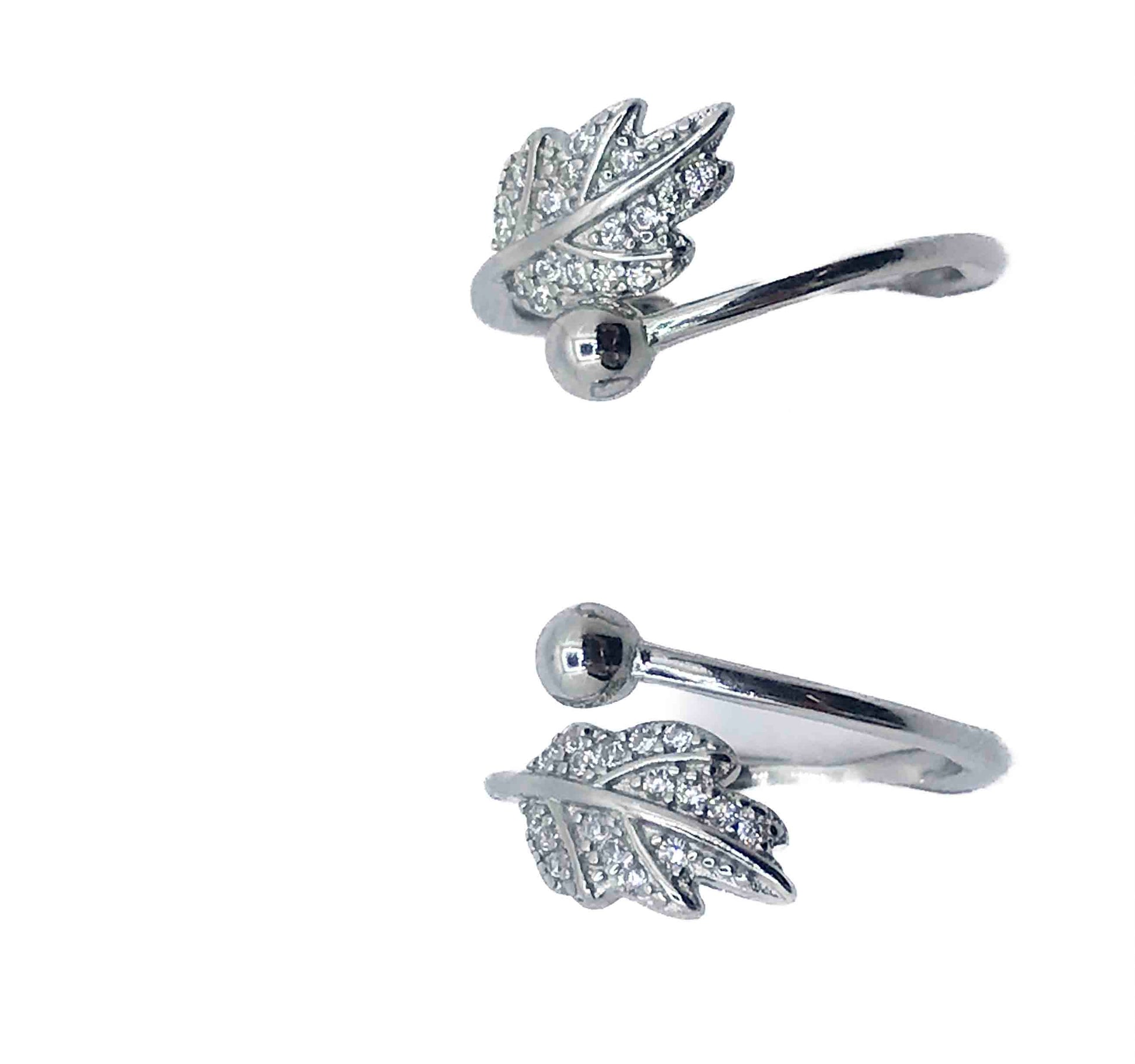 Hazel Leaves Silver 925 Toe Ring