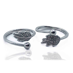 Hazel Leaves Silver 925 Toe Ring