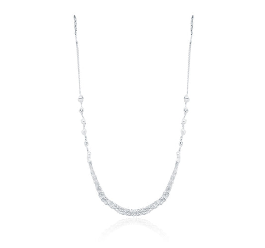 Modern Pearl Silver 925 Necklace Set