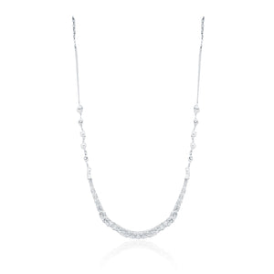 Modern Pearl Silver 925 Necklace Set