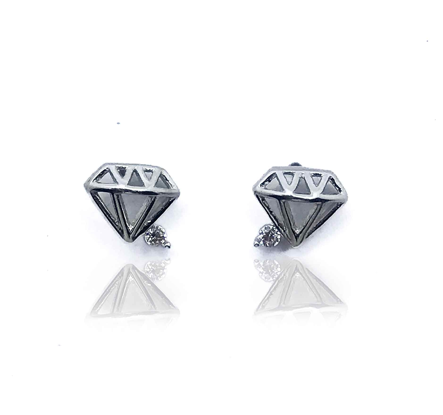 Diamond Shape Silver 925 Studs