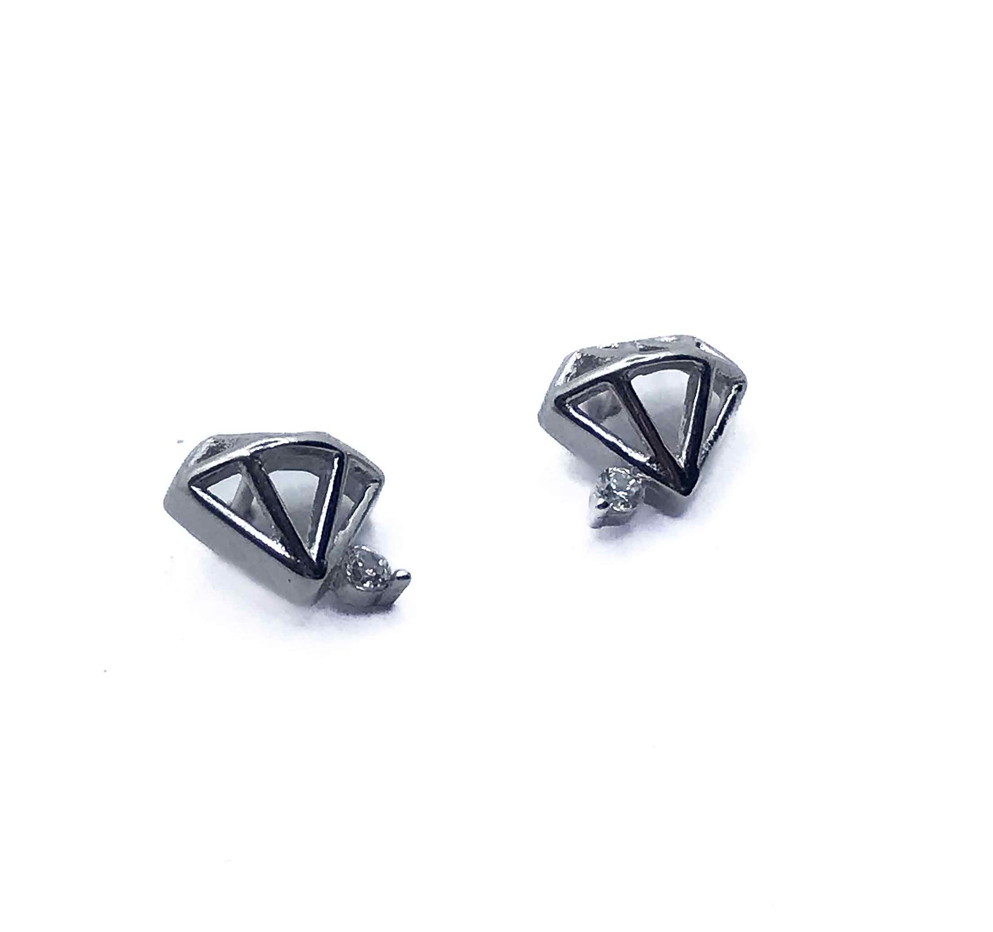 Diamond Shape Silver 925 Studs