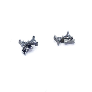 Twin Bow Silver 925 Studs