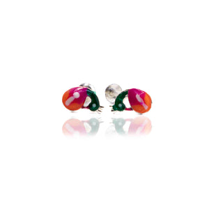 Scarlet Macaw Silver 925 Studs