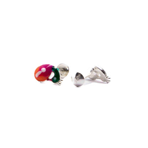 Scarlet Macaw Silver 925 Studs