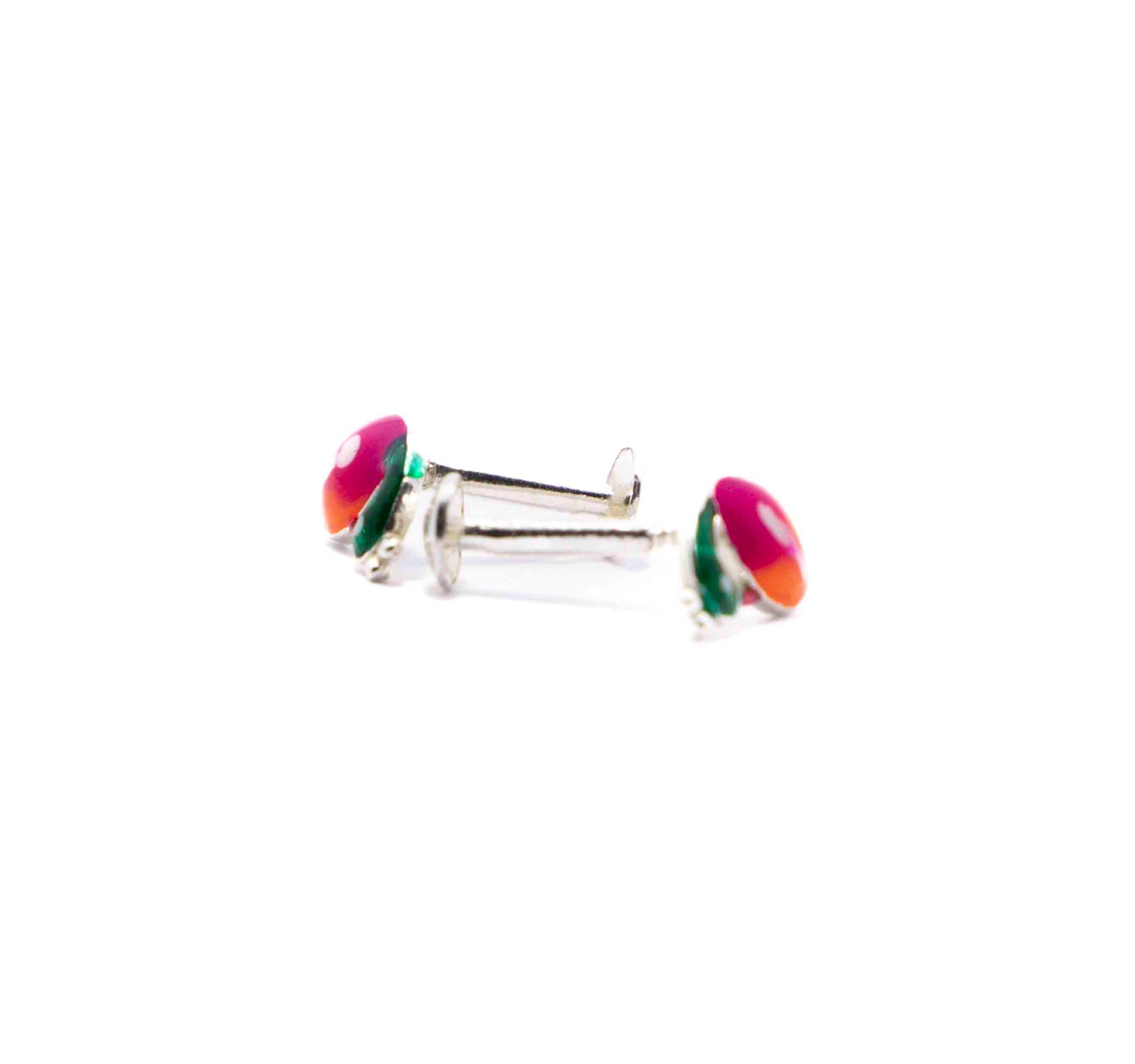 Scarlet Macaw Silver 925 Studs