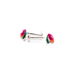 Scarlet Macaw Silver 925 Studs