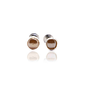 Yellow Dot Silver 925 Studs