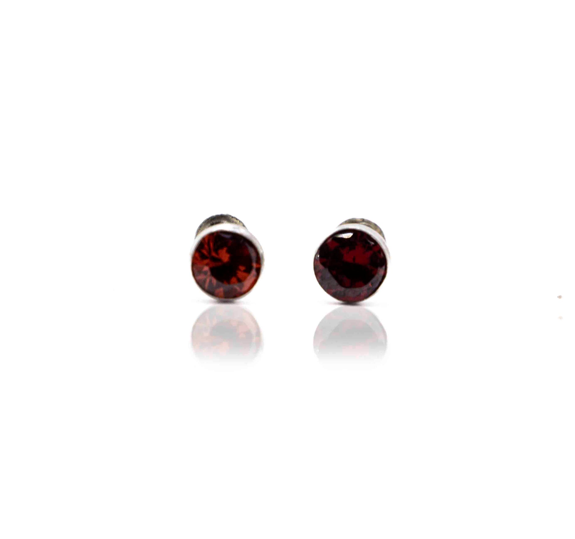 Orange Dot Silver 925 Studs