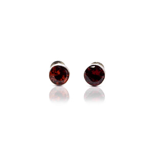 Orange Dot Silver 925 Studs