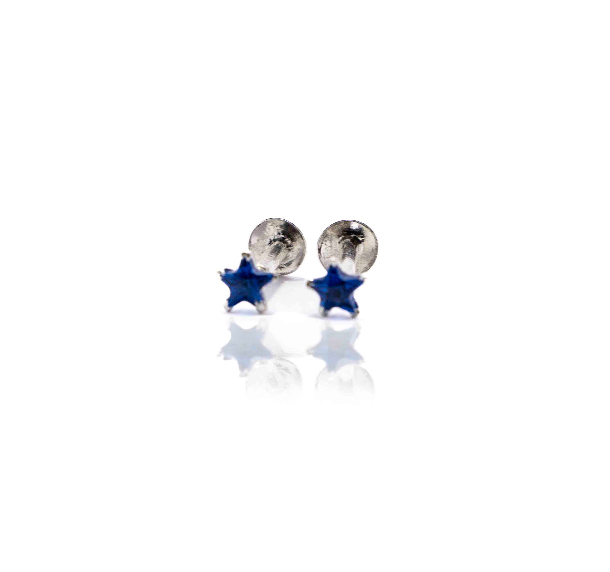 Blue Star Silver 925 Studs