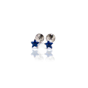 Blue Star Silver 925 Studs