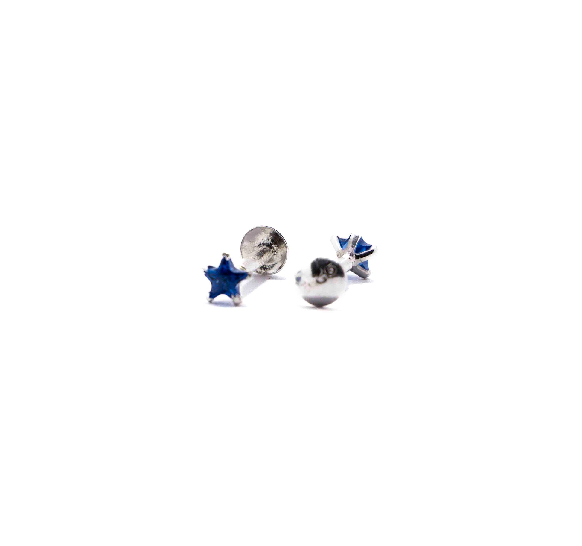 Blue Star Silver 925 Studs