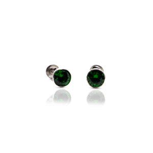 Green Dot Silver 925 Studs